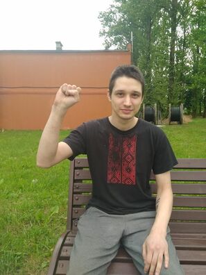 Зміцер Паліенка пасля вызвалення. Фота з фэйсбука Насты Паліенка Зміцер Паліенка пасля вызвалення. Фота з фэйсбука Насты Паліенка