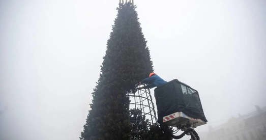 У Кіеве ўсталявалі елку