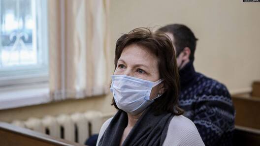 Ларыса Танкашкур у судзе Першамайскага раёна Мінска. Фота «Радыё Свабода» Ларыса Танкашкур у судзе Першамайскага раёна Мінска. Фота «Радыё Свабода»