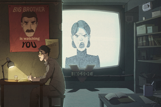 Илюстрацыя да рамана Дж.Оруэла"1984" Илюстрацыя да рамана Дж.Оруэла"1984"