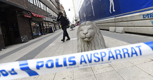 У Стакгольме каля станцыі метро прагрымеў выбух