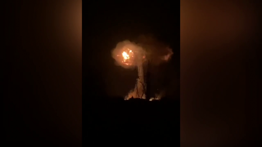 Выбух на газаправодзе ў Малай Данілаўцы вонкава быў падобны на «ядзерны грыб» Выбух на газаправодзе ў Малай Данілаўцы вонкава быў падобны на «ядзерны грыб»