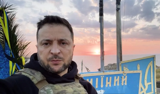 Скрыншот відэа з тэлеграм-канала Уладзіміра Зяленскага Скрыншот відэа з тэлеграм-канала Уладзіміра Зяленскага