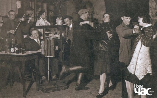 1930-я гады. Заходняя Беларусь. У адным з рэстаранаў 1930-я гады. Заходняя Беларусь. У адным з рэстаранаў