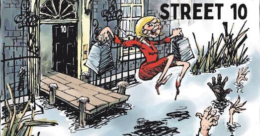 45 дзён Ліз Трас. Дасье ў карыкатурах