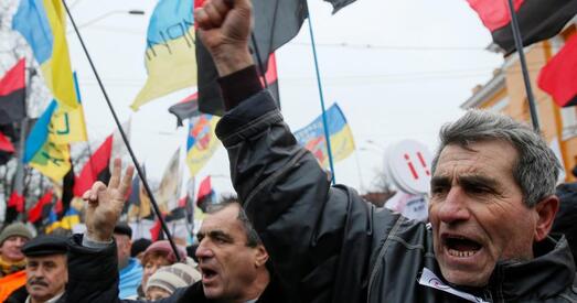 Падчас штурму Кастрычніцкага палаца ў Кіеве пацярпелі 60 нацгвардзейцаў