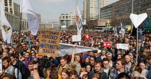 У Маскве 12 тысяч чалавек пратэставалі супраць блакіроўкі Telegram