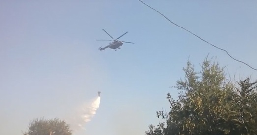 У Растове гараць 25 дамоў, ідзе эвакуацыя