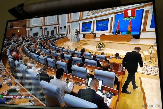 Скрын дзяржаўнага тэлеканала «Беларусь 1» Скрын дзяржаўнага тэлеканала «Беларусь 1»