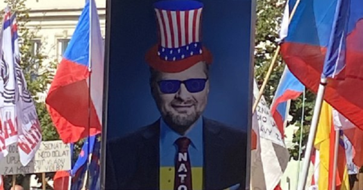 Антыўрадавы пратэст у Празе сабраў 70 тысяч мітынгоўцаў