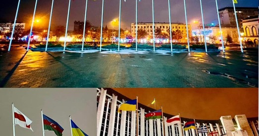 «Акт вандалізму»: МЗС Беларусі даслаў ноту пратэсту з-за бел-чырвона-белага сцяга ў Дняпры