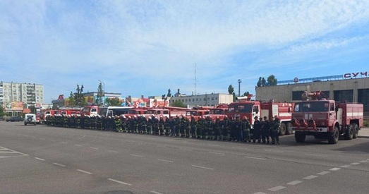 У Энергадары выйшла на пратэст пажарная частка. Рускія выкралі яе кіраўніка