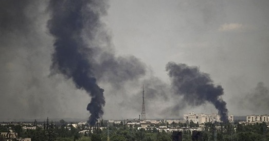 У Севераданецку — магутны пажар на "Азоце"