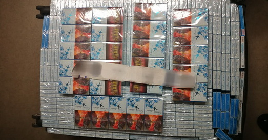 Беларус вёз у Літву 9148 пачак цыгарэт