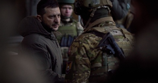 Зяленскі пабываў у Бахмуце