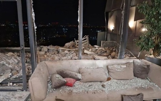 Пашкоджанні дома ў Саломенскім раёне Кіева. Фота: КМВА Пашкоджанні дома ў Саломенскім раёне Кіева. Фота: КМВА