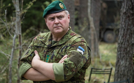 Генерал Рыхо Тэрас на вучэннях "Вясновы шторм". Аўтар: Роомет Ілд / mil.ee Генерал Рыхо Тэрас на вучэннях "Вясновы шторм". Аўтар: Роомет Ілд / mil.ee