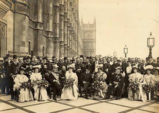 Урачыстае сьвяткаваньне падпісаньня дамовы ў 1904 годзе Урачыстае сьвяткаваньне падпісаньня дамовы ў 1904 годзе