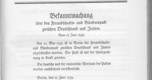 Што такое Стальны пакт 1939 года?