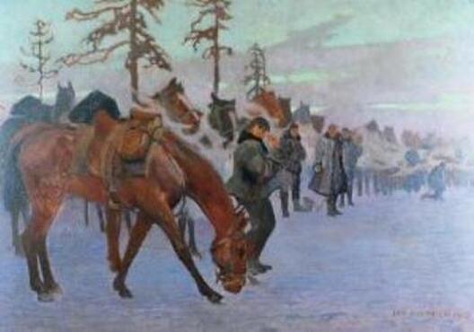 Перад бітвай пад Рафаілавам. 1915. Палатно, алей Перад бітвай пад Рафаілавам. 1915. Палатно, алей