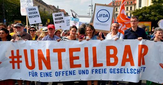 40 тысяч чалавек у Дрэздэне пратэставалі супраць расізма