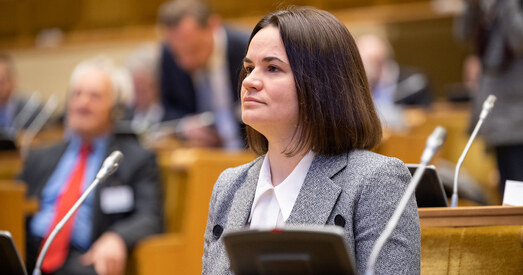 Святлана Ціханоўская заклікала Еўрасаюз увесці бязвізавы рэжым для беларусаў