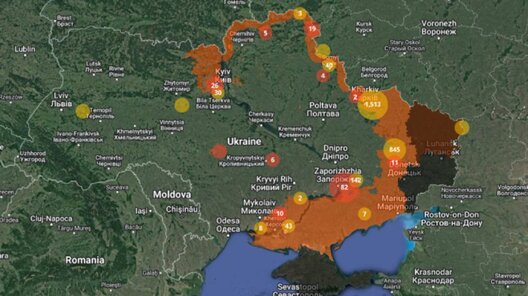 Карта выбухованебяспечных раёнаў Украіны Карта выбухованебяспечных раёнаў Украіны