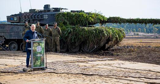 Шольц абвясціў аб перадачы танкаў Leopard 2 Украіне