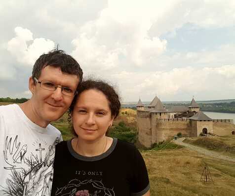 Дзяніс Івашын з жонкай Вольгай Дзяніс Івашын з жонкай Вольгай