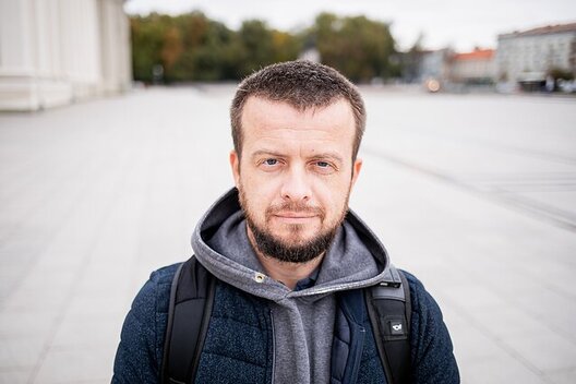 Блогер Андрэй Павук. Фота: LRT.lt Блогер Андрэй Павук. Фота: LRT.lt