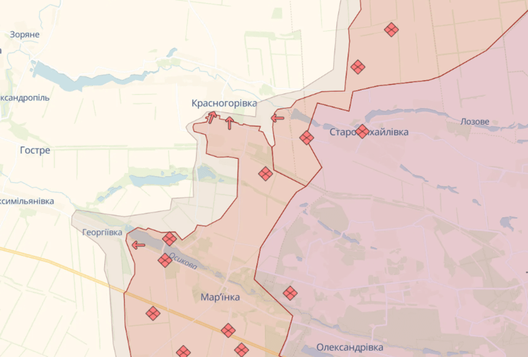 Скрыншот с deepstatemap.live Скрыншот с deepstatemap.live