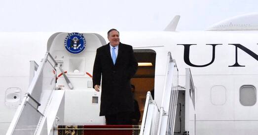 Дзяржсакратар ЗША Майкл Пампеа прыляцеў у Мінск