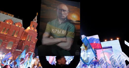 На выбарах Пуцін атрымлівае больш за 76 працэнтаў галасоў