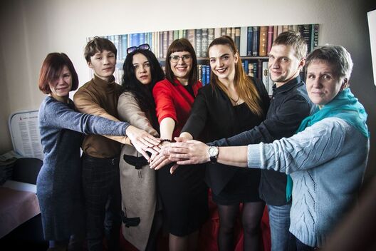 Вольга Кавалькова з камандай Вольга Кавалькова з камандай