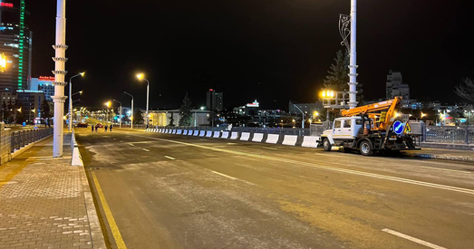 Мост на Нямізе ў Мінску адкрыты для руху