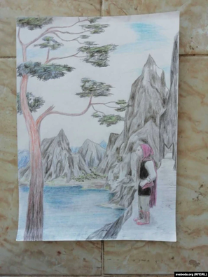 Малюнак Анастасіі, зроблены ў турме Малюнак Анастасіі, зроблены ў турме