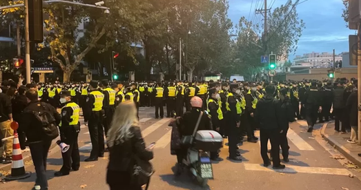 У Кітаі пратэстоўцы выставілі антыўрадавыя патрабаванні