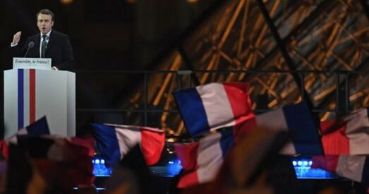 Афіцыйны вынік: Макрон стаў прэзідэнтам Францыі з 66% галасоў