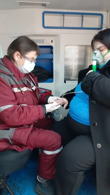 Валянціна Алфёрава на выкліку. Фота: асабісты архіў Валянціны Алфёравай Валянціна Алфёрава на выкліку. Фота: асабісты архіў Валянціны Алфёравай