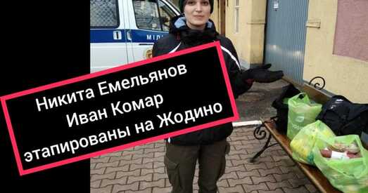 Анархістаў Мікіту Емяльянава і Івана Комара этапавалі ў жодзінскую следчую турму № 8