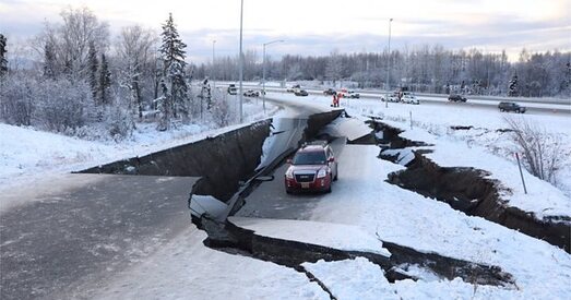 На Алясцы адбыўся землятрус магнітудай 7,0