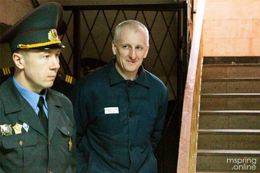 Андрэй Бандарэнка пад час суду Андрэй Бандарэнка пад час суду