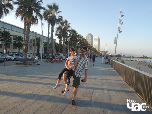 Андрэй Хадановіч з Аленай у Барселоне Андрэй Хадановіч з Аленай у Барселоне