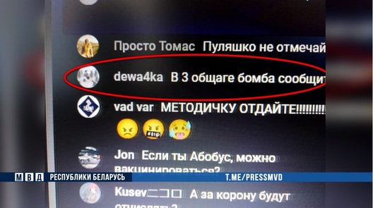 Скрыншот з відэа МУС Скрыншот з відэа МУС