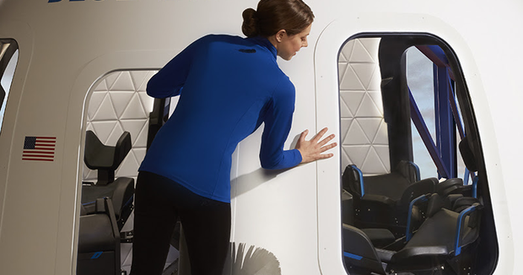 Blue Origin паказала карабель для касмічных турыстаў