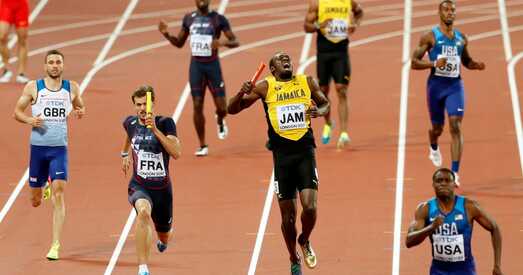 Усэйн Болт атрымаў траўму падчас апошняга забегу ў кар'еры
