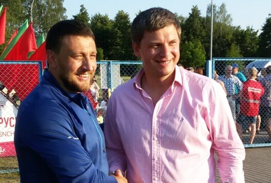 Іван Ціхан і Вадзім Дзевятоўскі. Фота pressball.by Іван Ціхан і Вадзім Дзевятоўскі. Фота pressball.by