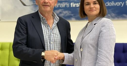 Святлана Ціханоўская стэлефанавалася з кіраўніком «Ryanair». Пра што была размова