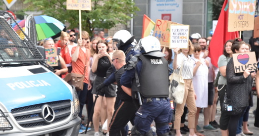 Марш роўнасці ў Беластоку: паліцыя апазнала больш за сотню ўдзельнікаў беспарадкаў