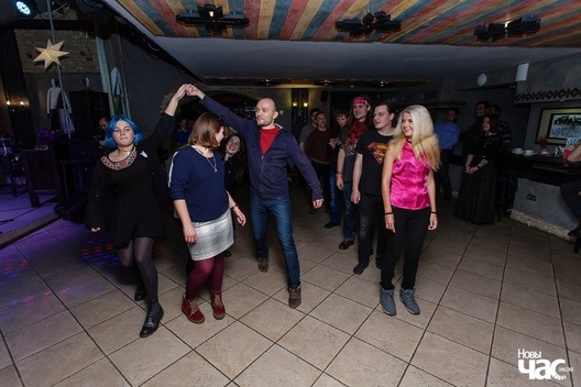 Вось так танчаць у "Дударскім клубе". Фота Дз. Дзмітрыева Вось так танчаць у "Дударскім клубе". Фота Дз. Дзмітрыева